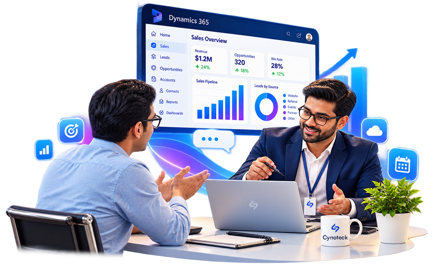 Dynamics 365 Sales experts in discussion