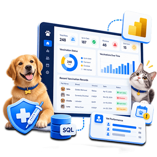 Building a Pet Vaccination Dashboard With Power BI