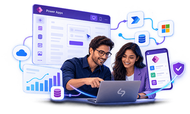 Power Apps experts building a business app