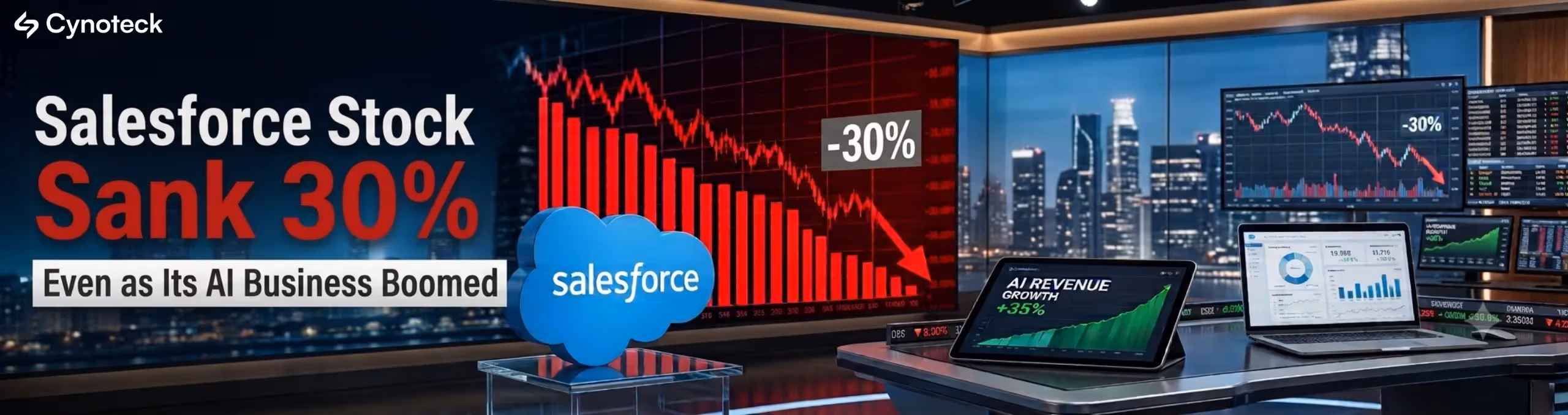 Salesforce Stock Sank 30% Even as Its AI Business Boomed