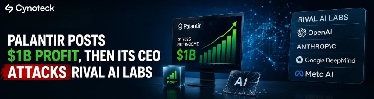 Palantir Posts $1B Profit, Then Its CEO Attacks Rival AI Labs