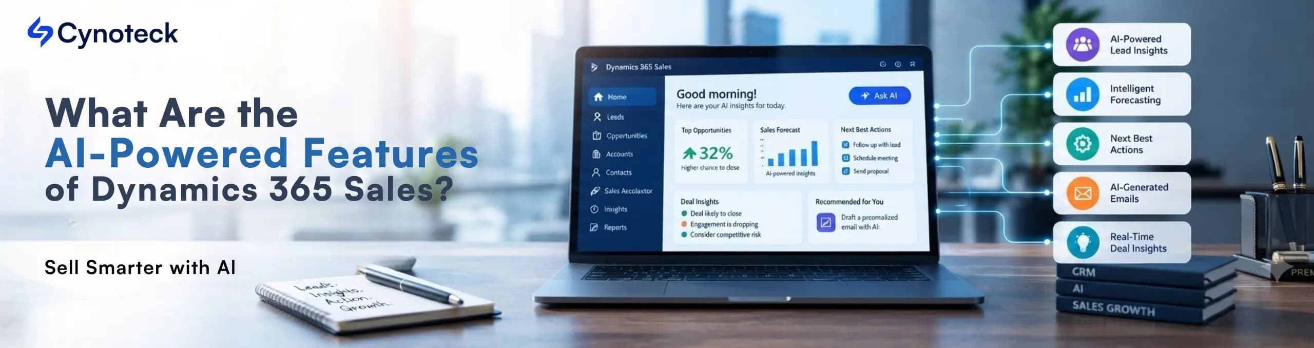 Dynamics 365 Sales AI-powered features for sales teams