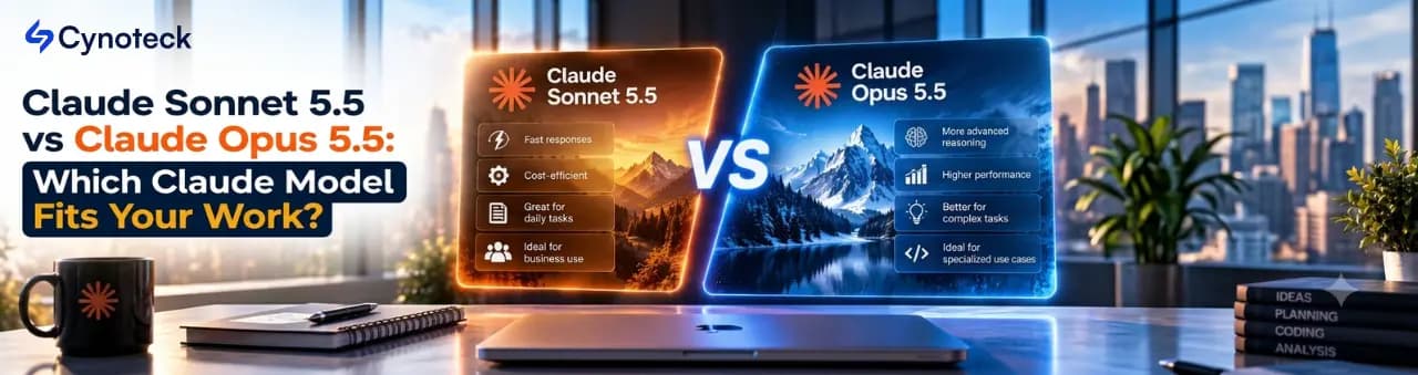 Claude Sonnet 5.5 vs Claude Opus 5.5 comparison for coding, everyday tasks, advanced reasoning, and business workflows
